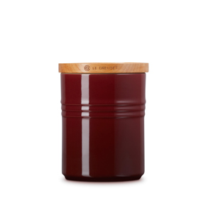 Le Creuset Rhône Stoneware Medium Storage Jar with Wooden Lid